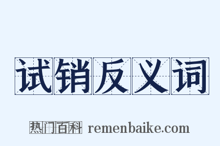 试销反义词是什么意思的图片
